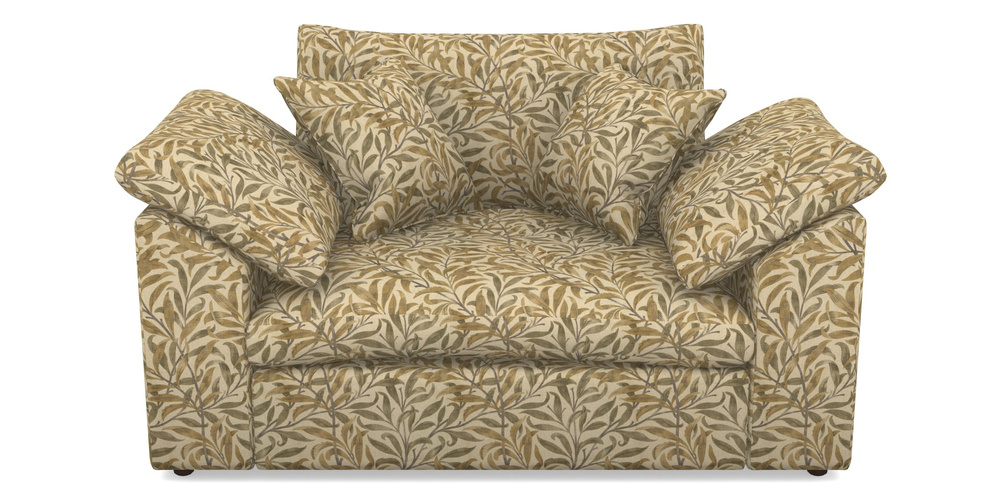 Product photograph of Big Softie Sloped Arm Sloped Arm Snuggler In V A Drawn From Nature - Willow Bough Large - Gold from Sofas and Stuff Limited