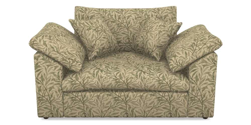 Product photograph of Big Softie Sloped Arm Sloped Arm Snuggler In V A Drawn From Nature - Willow Bough Large - Light Green from Sofas and Stuff Limited