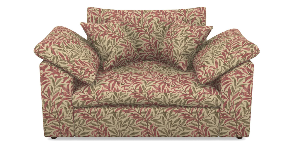 Product photograph of Big Softie Sloped Arm Sloped Arm Snuggler In V A Drawn From Nature - Willow Bough Large - Red from Sofas and Stuff Limited