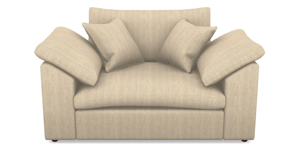 Product photograph of Big Softie Sloped Arm Sloped Arm Snuggler In Cloth 22 Weaves - White Sands Linen - Chalk from Sofas and Stuff Limited