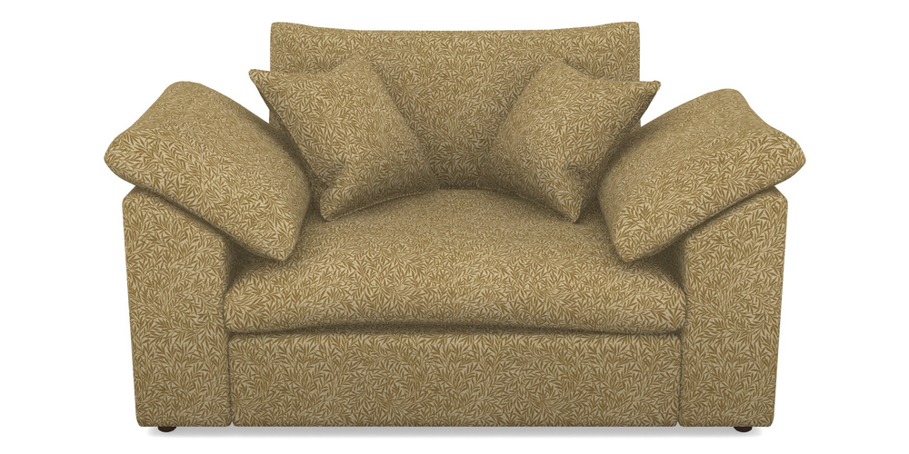 Product photograph of Big Softie Sloped Arm Sloped Arm Snuggler In V A Drawn From Nature Collection - Willow - Gold from Sofas and Stuff Limited