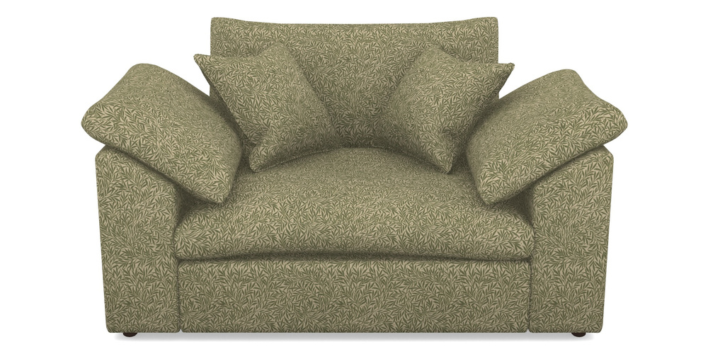 Product photograph of Big Softie Sloped Arm Sloped Arm Snuggler In V A Drawn From Nature Collection - Willow - Light Green from Sofas and Stuff Limited