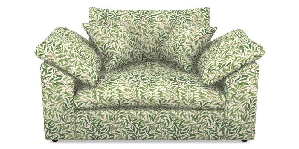 Product photograph of Big Softie Sloped Arm Sloped Arm Snuggler In William Morris Collection - Willow Boughs - Leaf Green from Sofas and Stuff Limited