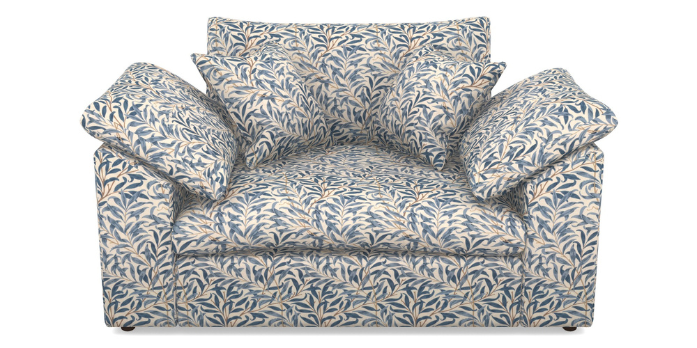 Product photograph of Big Softie Sloped Arm Sloped Arm Snuggler In William Morris Collection - Willow Boughs - Woad from Sofas and Stuff Limited