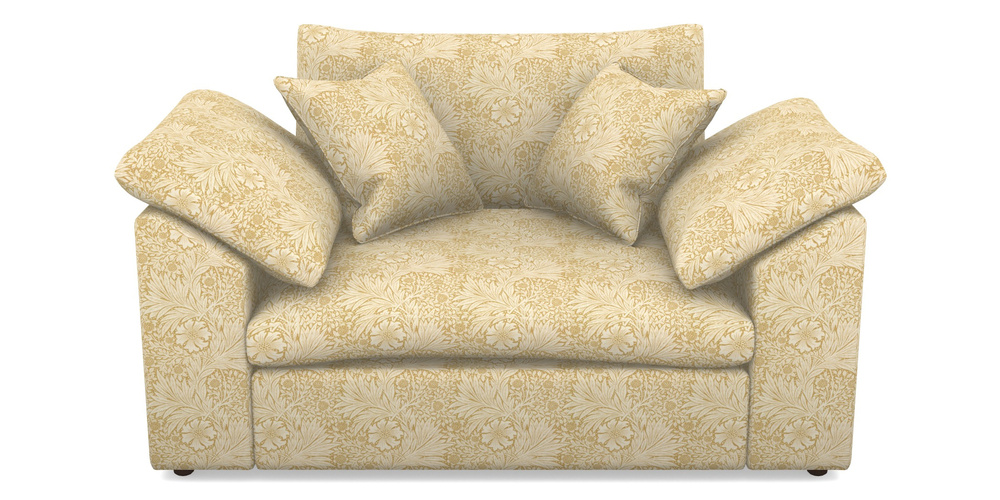 Product photograph of Big Softie Sloped Arm Sloped Arm Snuggler In William Morris Collection - Marigold - Lichen Cowslip from Sofas and Stuff Limited