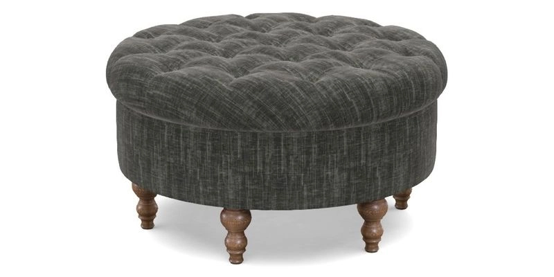 Burford Footstool in V&A Threads of India Opulent Velvets Lahore Dynasty Flame with fringe in Sophie Bullion Fringe Currant