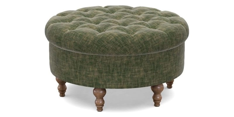 Burford Footstool in V&A Threads of India Opulent Velvets Lahore Dynasty Flame with fringe in Sophie Bullion Fringe Currant