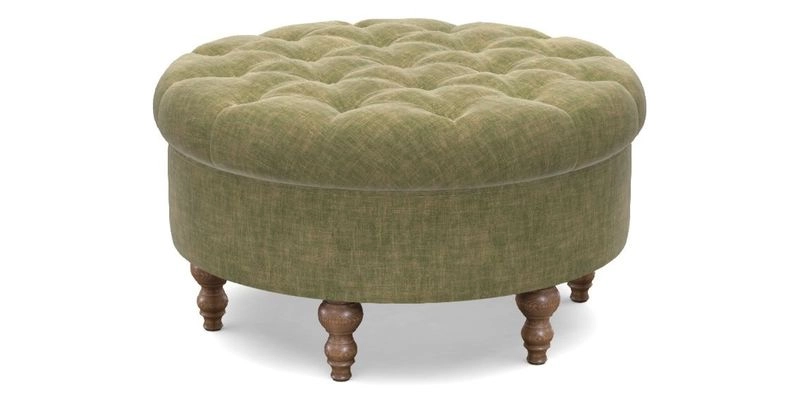 Burford Footstool in V&A Threads of India Opulent Velvets Lahore Dynasty Flame with fringe in Sophie Bullion Fringe Currant