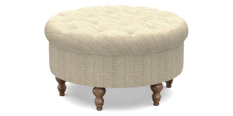 Burford Footstool in V&A Threads of India Opulent Velvets Lahore Dynasty Flame with fringe in Sophie Bullion Fringe Currant