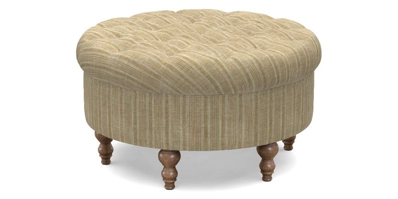 Burford Footstool in V&A Threads of India Opulent Velvets Lahore Dynasty Flame with fringe in Sophie Bullion Fringe Currant