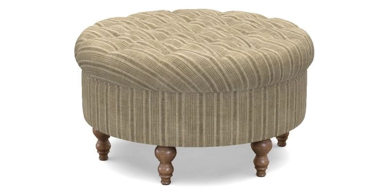 Burford Footstool in V&A Threads of India Opulent Velvets Lahore Dynasty Flame with fringe in Sophie Bullion Fringe Currant