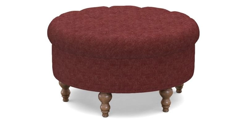 Burford Footstool in V&A Threads of India Opulent Velvets Lahore Dynasty Flame with fringe in Sophie Bullion Fringe Currant Burford Footstool in V&A Threads of India Opulent Velvets Lahore Dynasty Flame with fringe in Sophie Bullion Fringe Currant