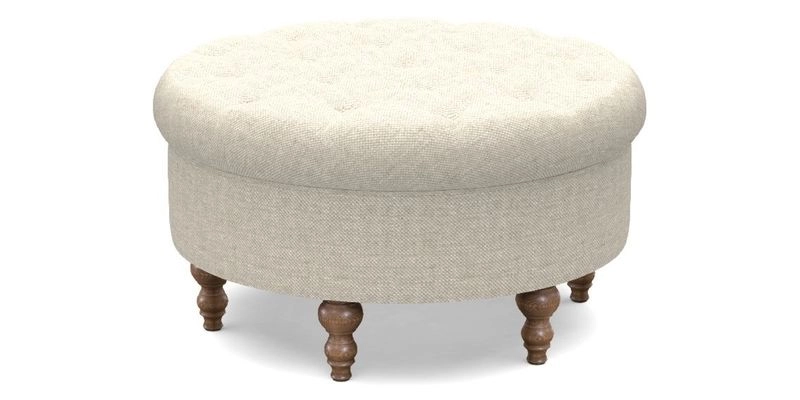 Burford Footstool in V&A Threads of India Opulent Velvets Lahore Dynasty Flame with fringe in Sophie Bullion Fringe Currant