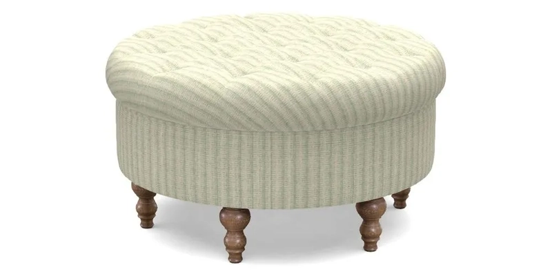 Burford Footstool in V&A Threads of India Opulent Velvets Lahore Dynasty Flame with fringe in Sophie Bullion Fringe Currant