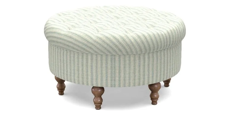 Burford Footstool in V&A Threads of India Opulent Velvets Lahore Dynasty Flame with fringe in Sophie Bullion Fringe Currant