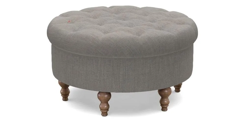 Burford Footstool in V&A Threads of India Opulent Velvets Lahore Dynasty Flame with fringe in Sophie Bullion Fringe Currant