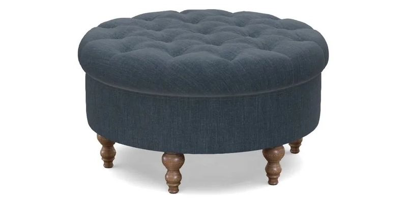 Burford Footstool in V&A Threads of India Opulent Velvets Lahore Dynasty Flame with fringe in Sophie Bullion Fringe Currant