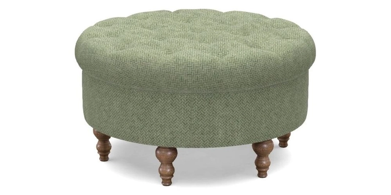 Burford Footstool in V&A Threads of India Opulent Velvets Lahore Dynasty Flame with fringe in Sophie Bullion Fringe Currant