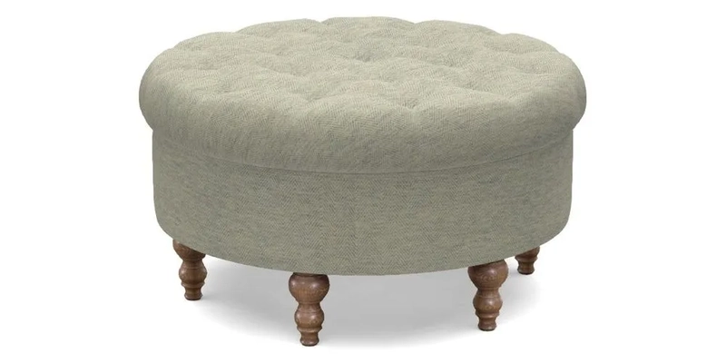 Burford Footstool in V&A Threads of India Opulent Velvets Lahore Dynasty Flame with fringe in Sophie Bullion Fringe Currant