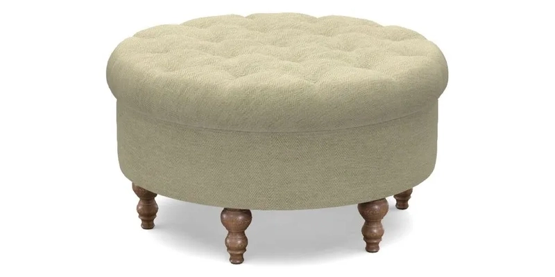 Burford Footstool in V&A Threads of India Opulent Velvets Lahore Dynasty Flame with fringe in Sophie Bullion Fringe Currant