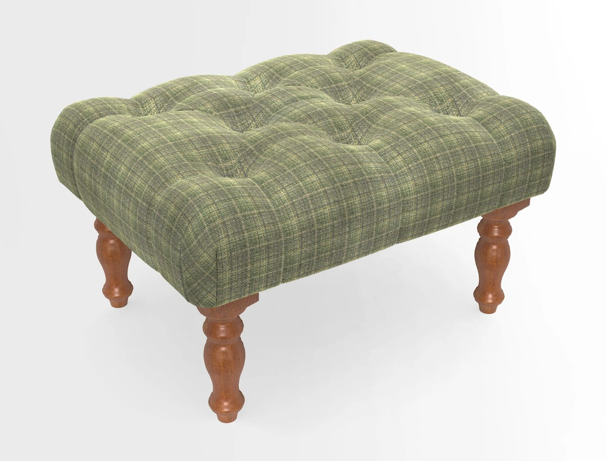 Chelsham Footstool in Two Tone Plain Biscuit