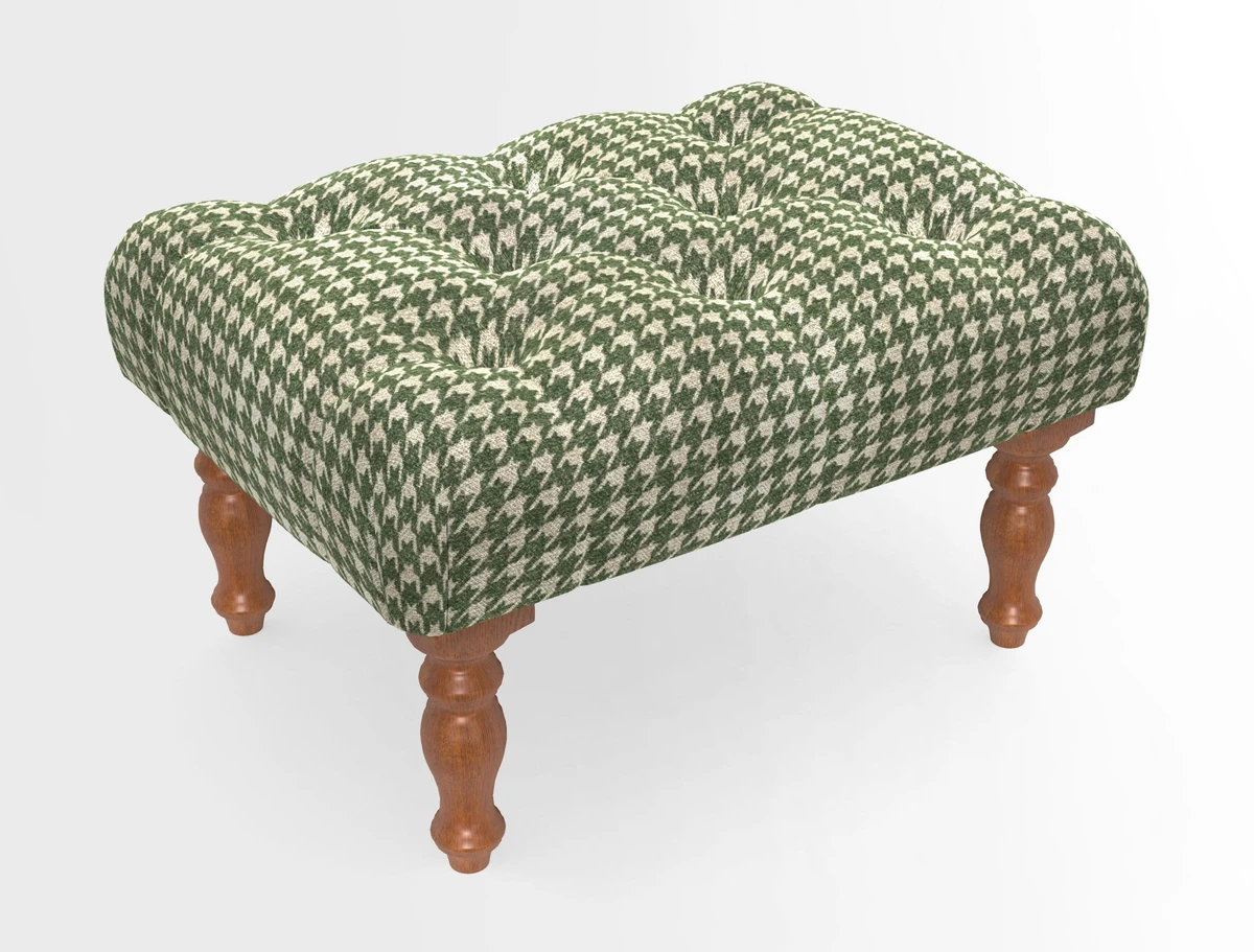 Chelsham Footstool in Two Tone Plain Biscuit
