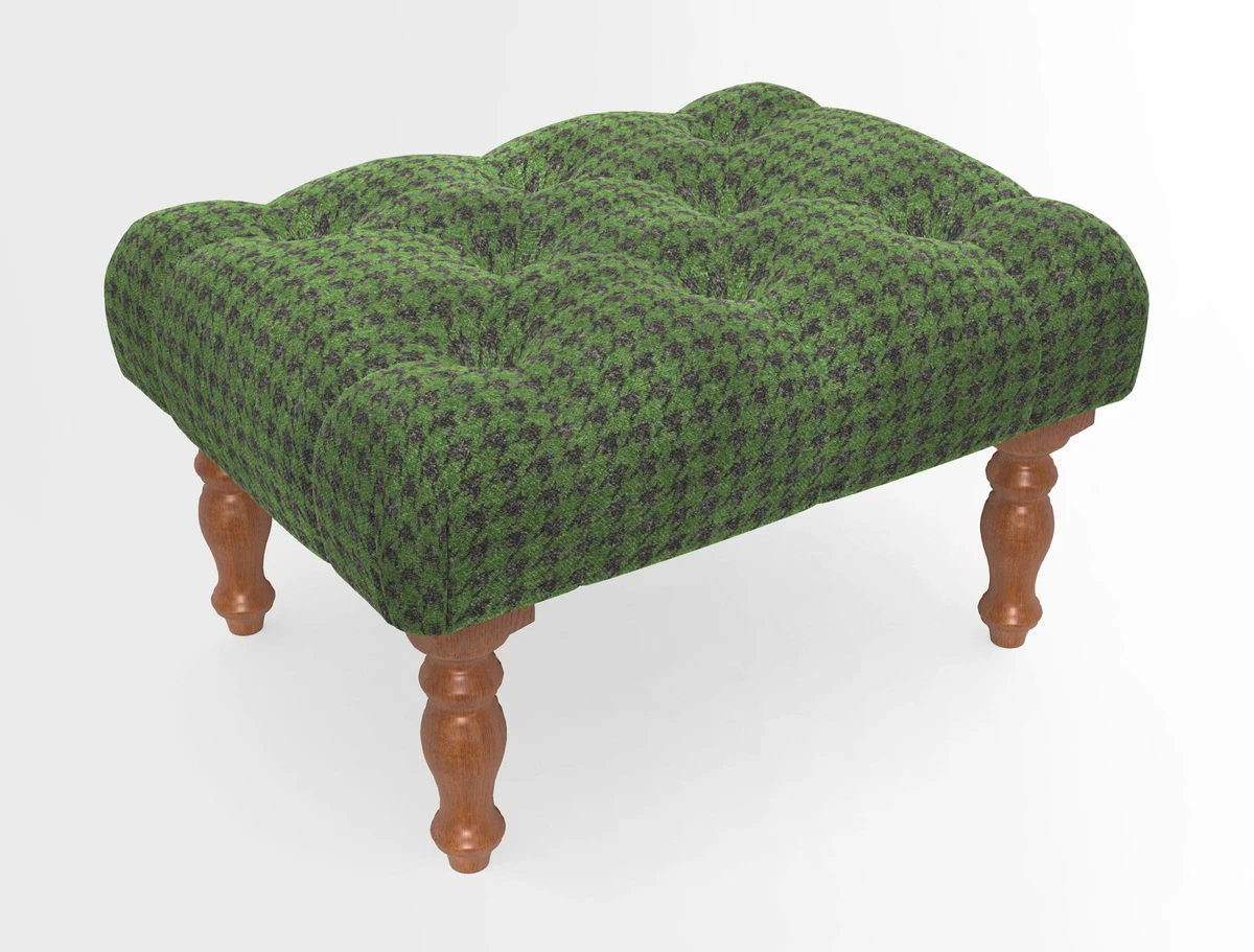Chelsham Footstool in Two Tone Plain Biscuit