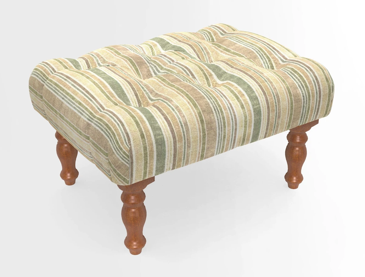 Chelsham Footstool in Two Tone Plain Biscuit