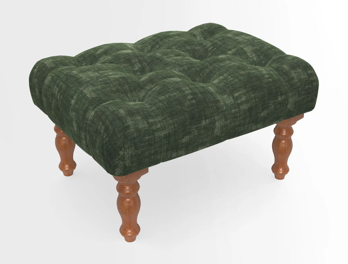 Chelsham Footstool in Two Tone Plain Biscuit