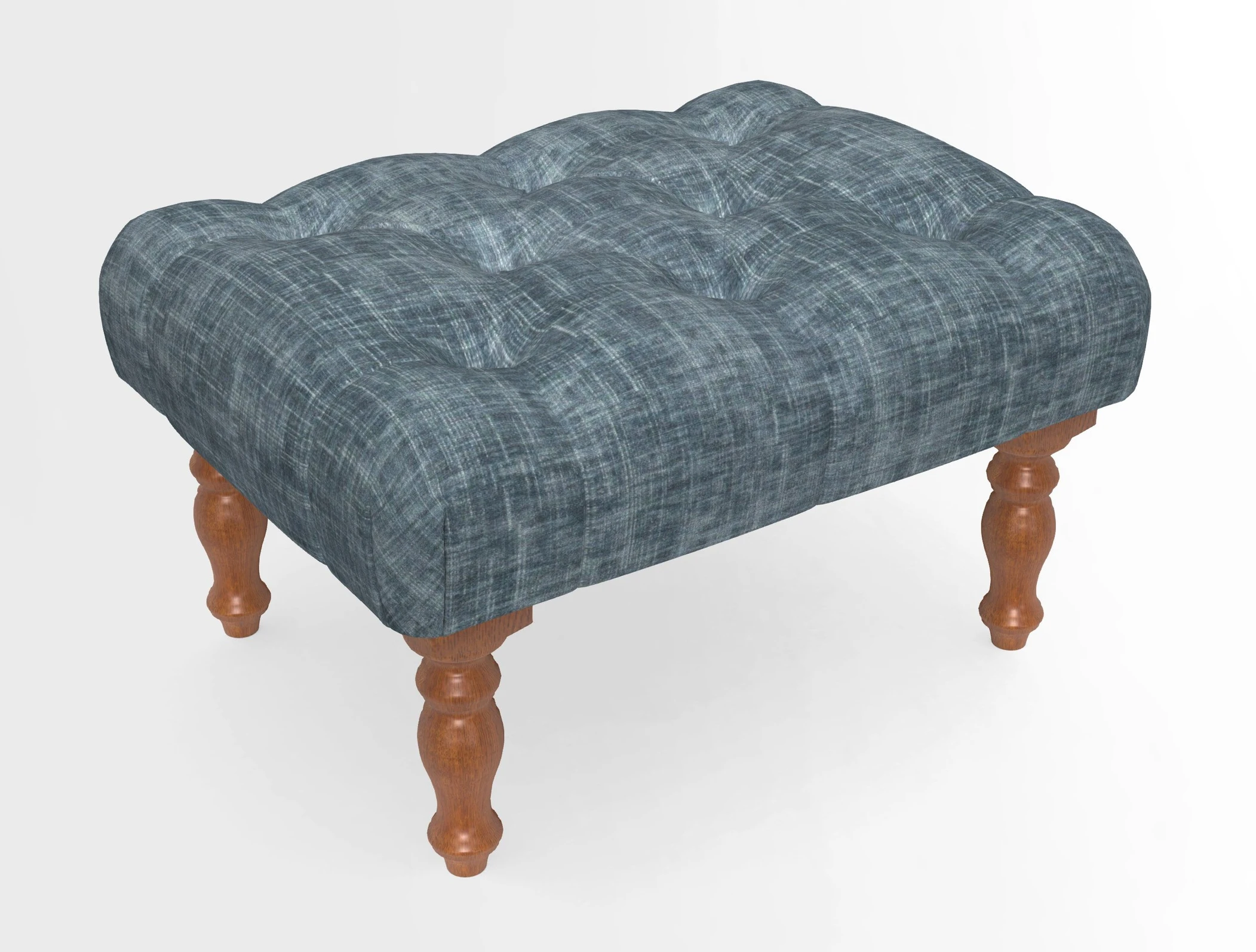 Chelsham Footstool in Two Tone Plain Biscuit