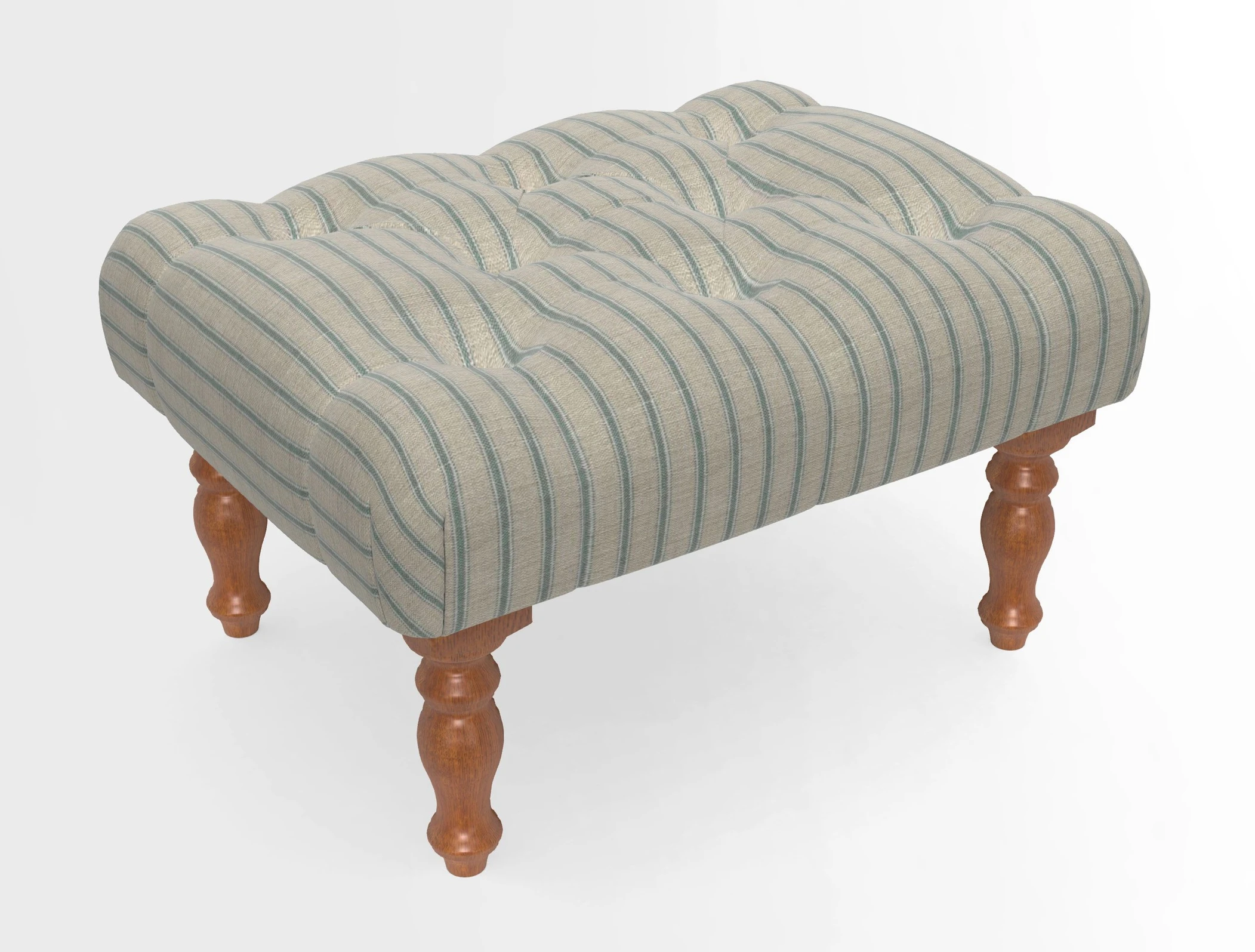 Chelsham Footstool in Two Tone Plain Biscuit