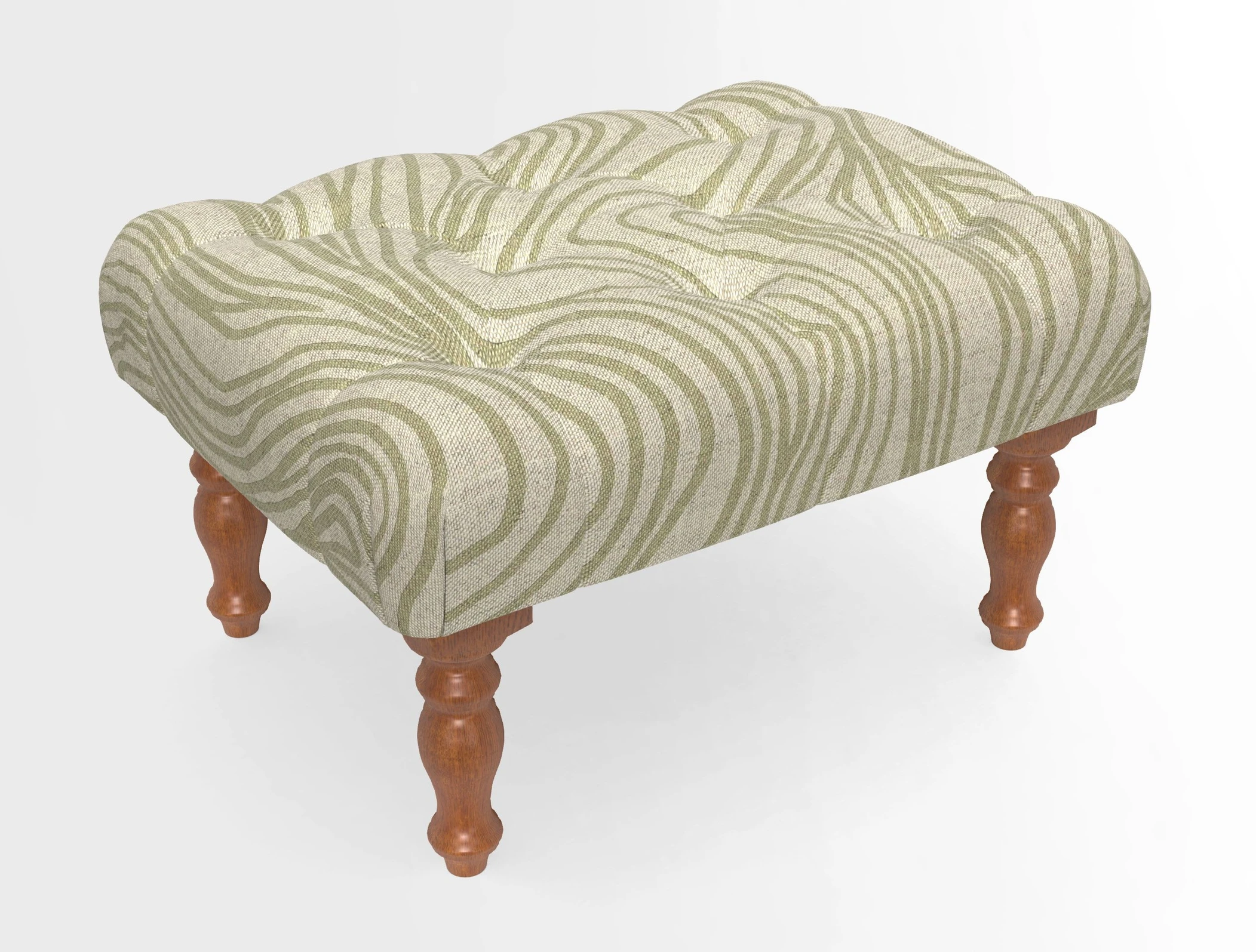 Chelsham Footstool in Two Tone Plain Biscuit