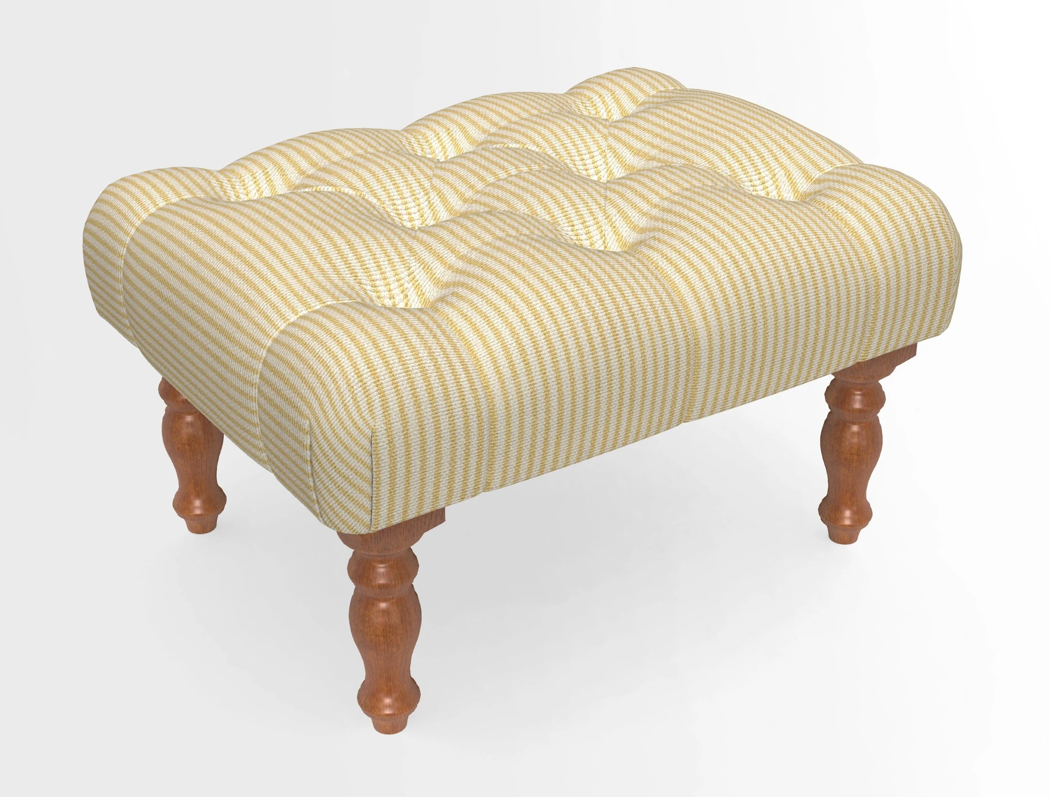 Chelsham Footstool in Two Tone Plain Biscuit
