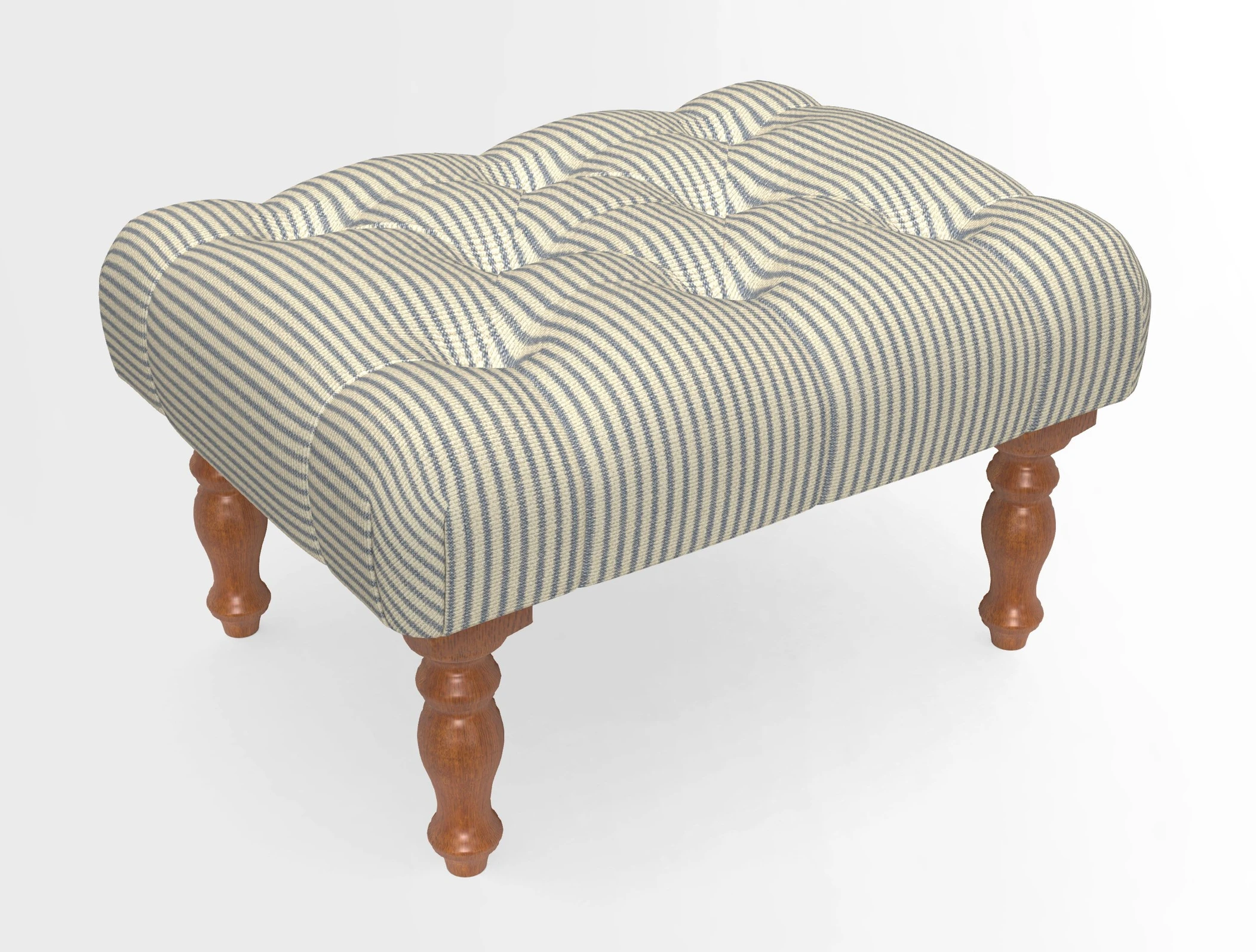 Chelsham Footstool in Two Tone Plain Biscuit