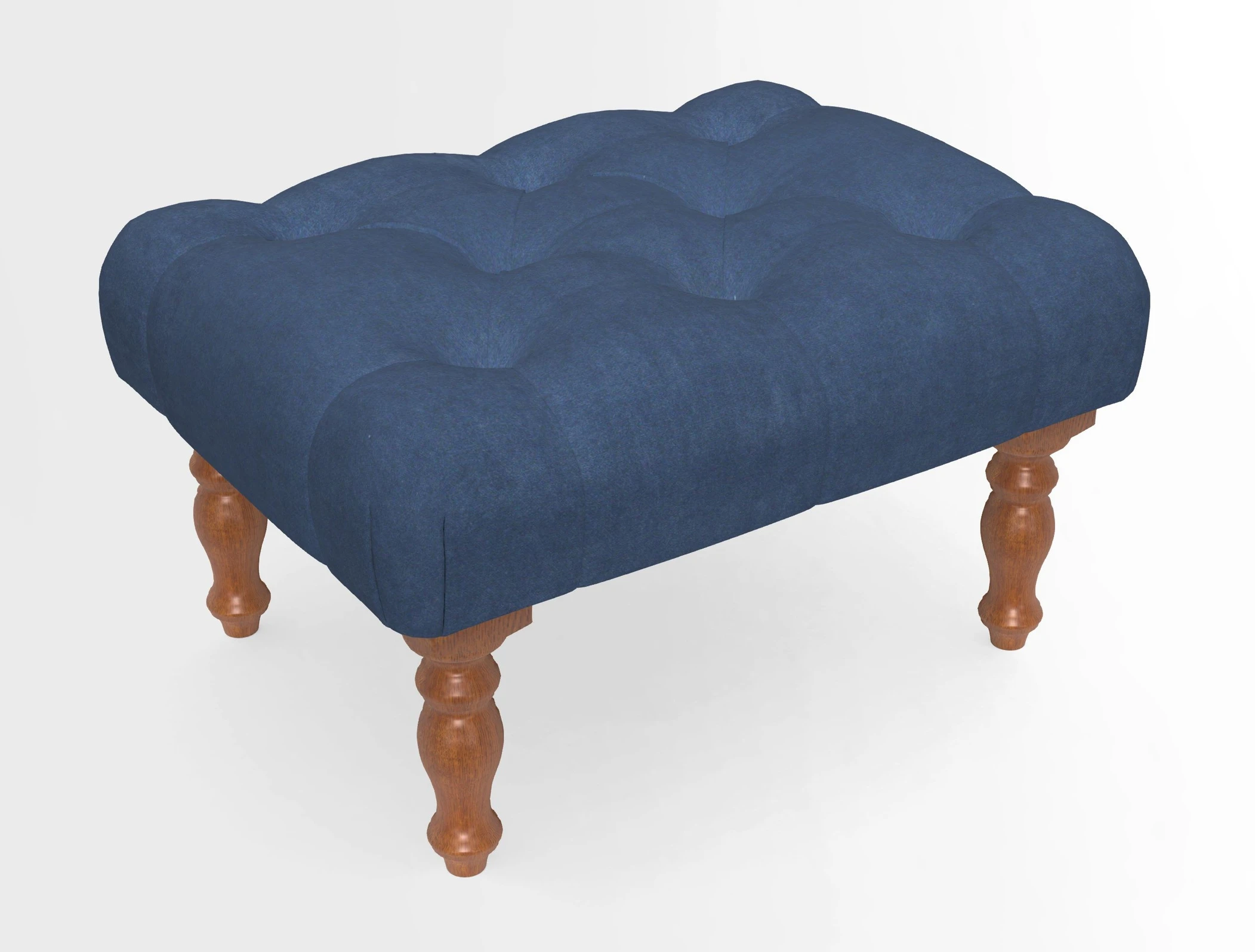 Chelsham Footstool in Two Tone Plain Biscuit