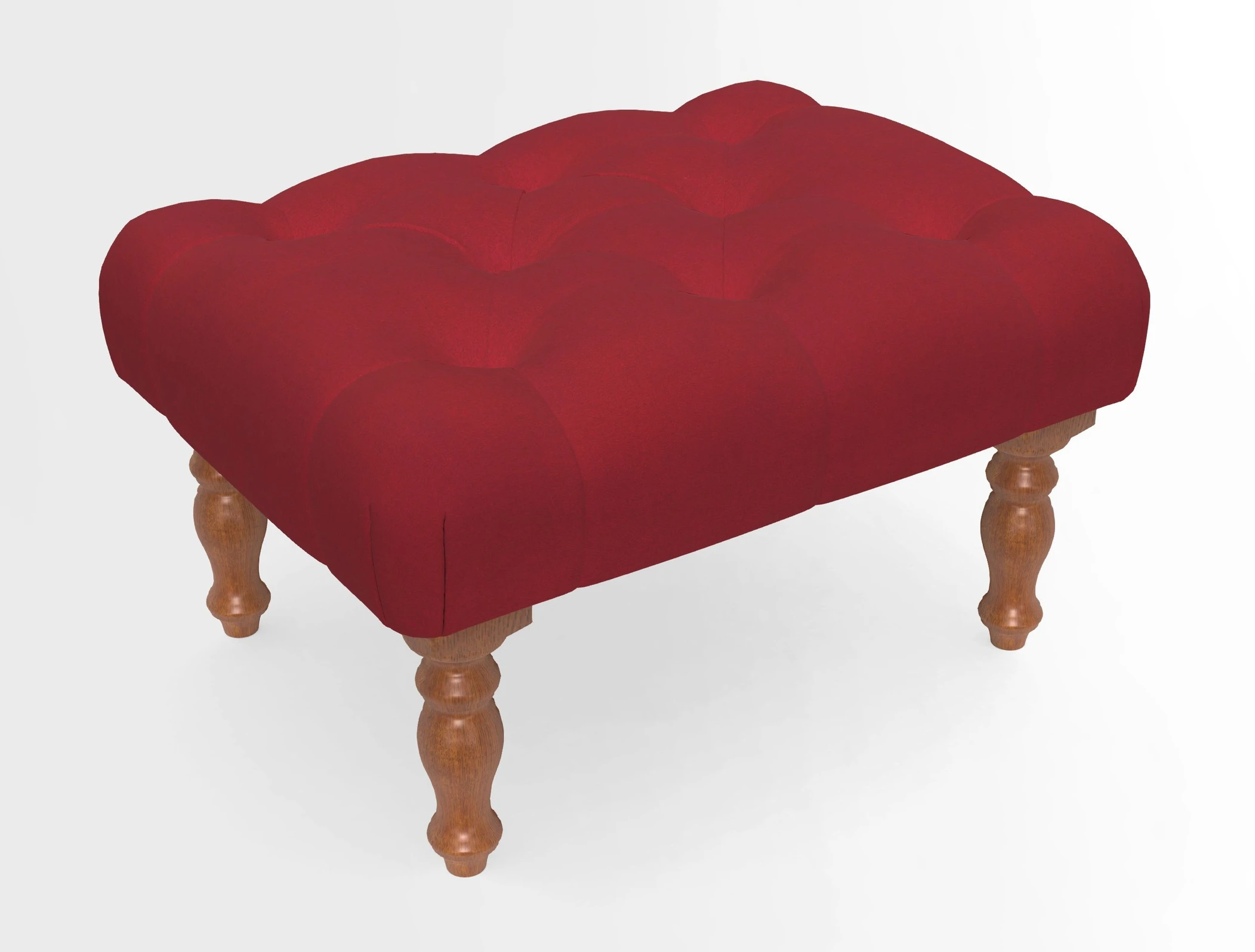 Chelsham Footstool in Two Tone Plain Biscuit