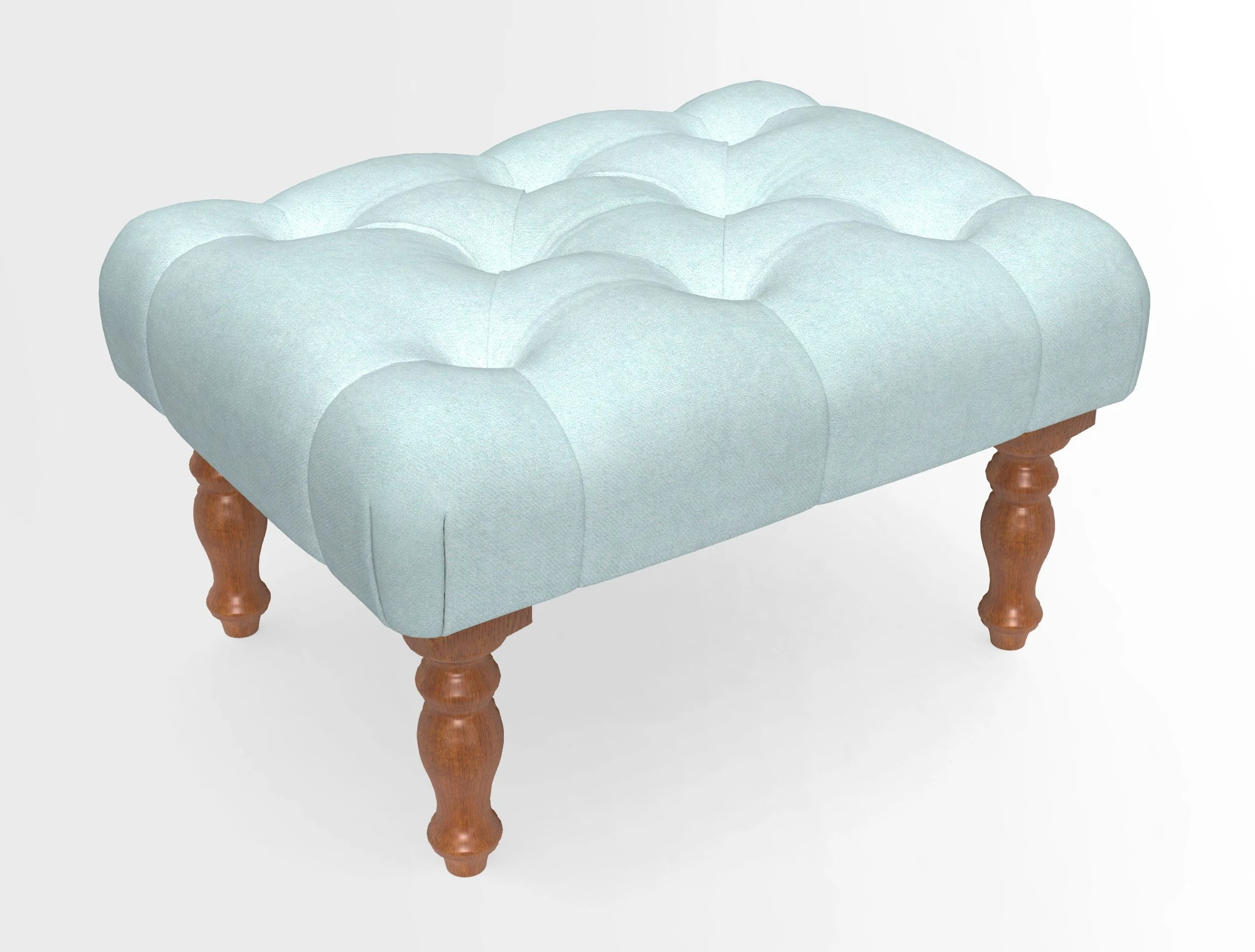 Chelsham Footstool in Two Tone Plain Biscuit