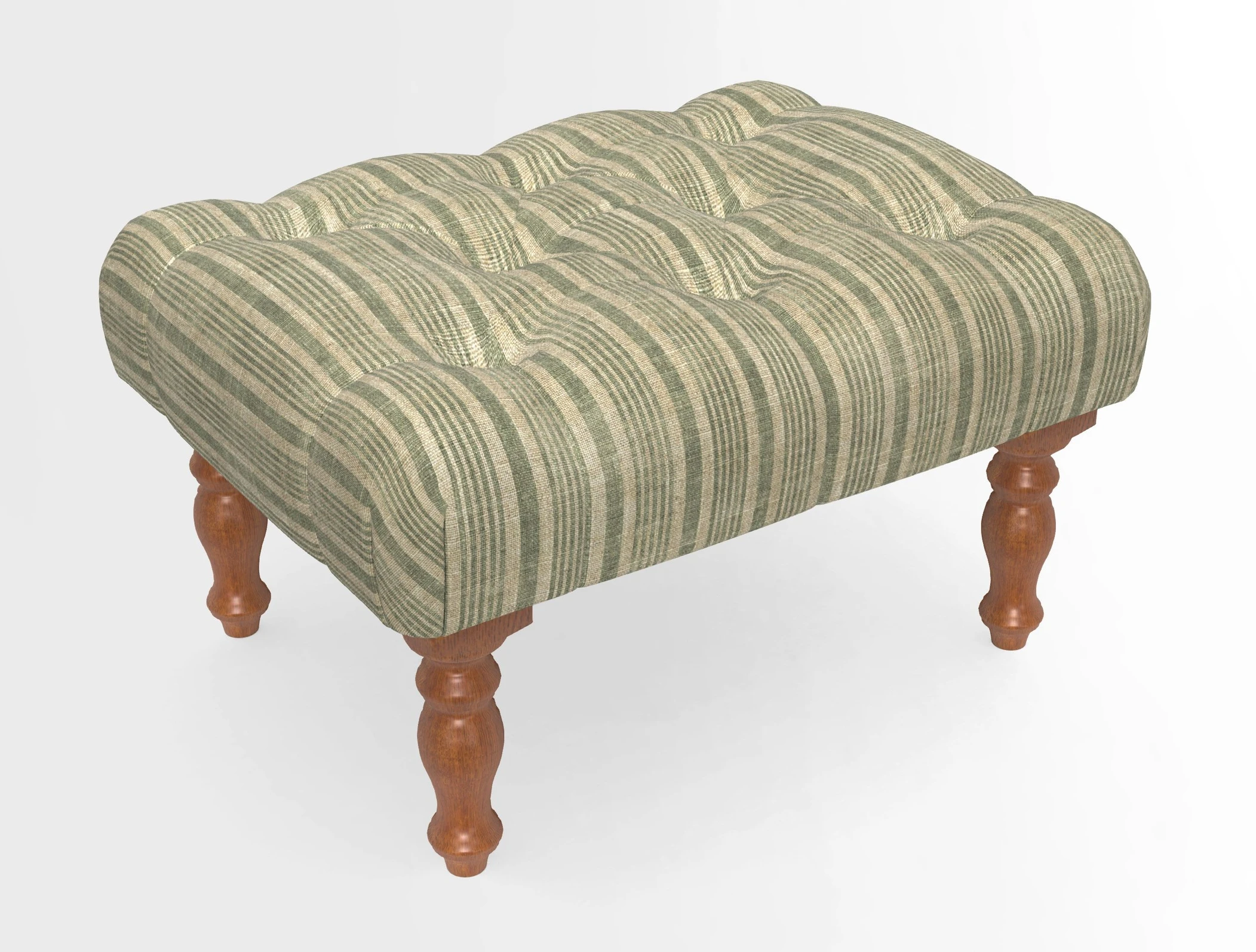 Chelsham Footstool in Two Tone Plain Biscuit