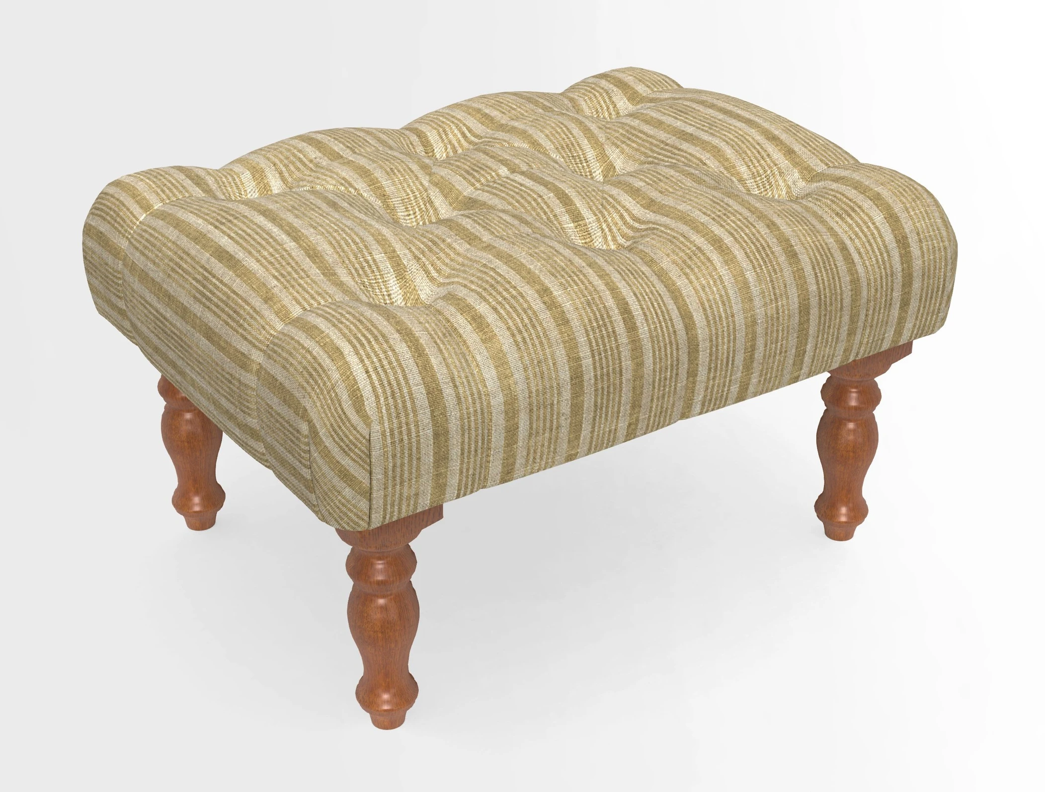 Chelsham Footstool in Two Tone Plain Biscuit