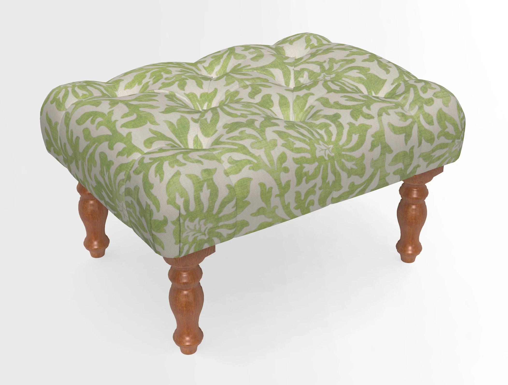 Chelsham Footstool in Two Tone Plain Biscuit