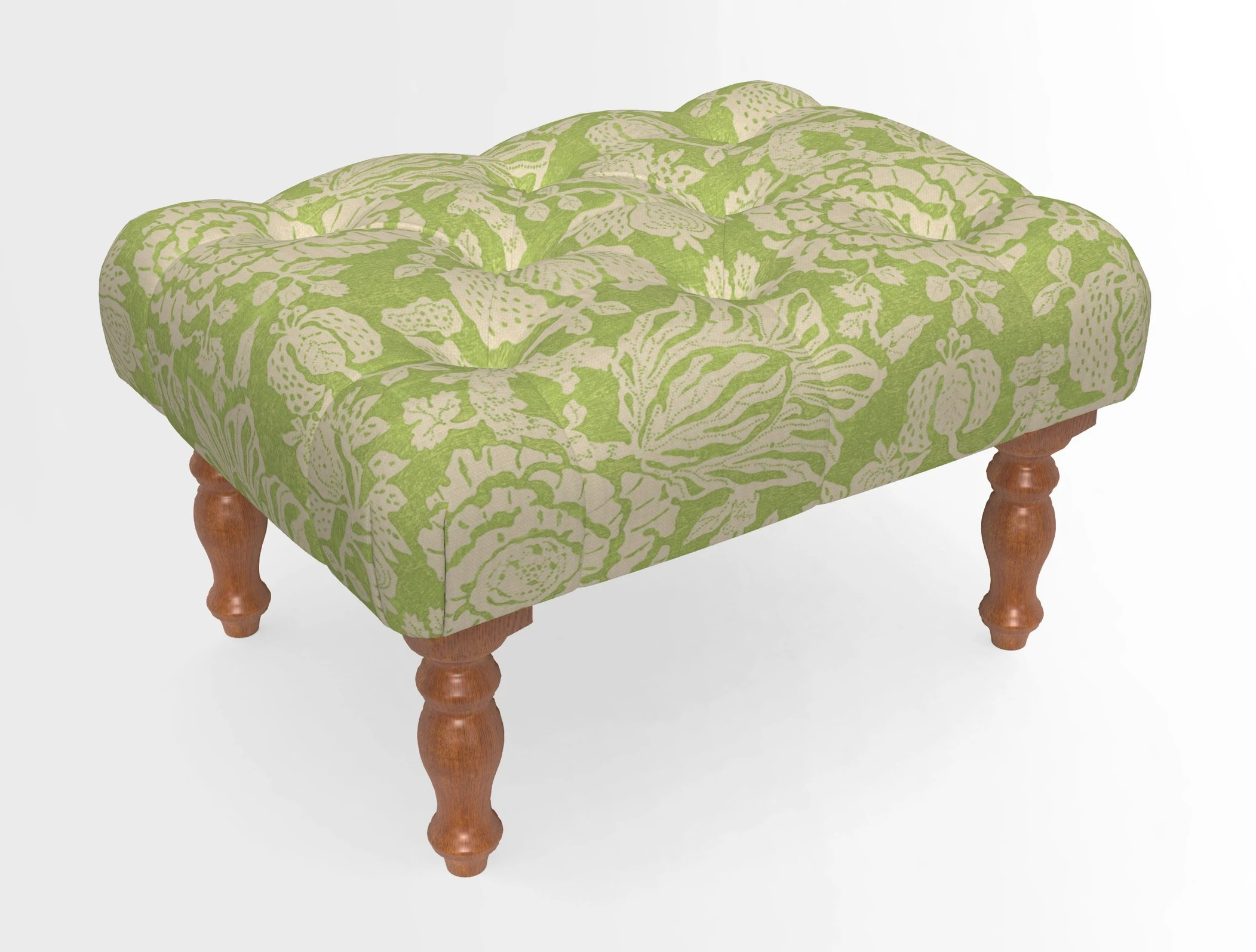 Chelsham Footstool in Two Tone Plain Biscuit