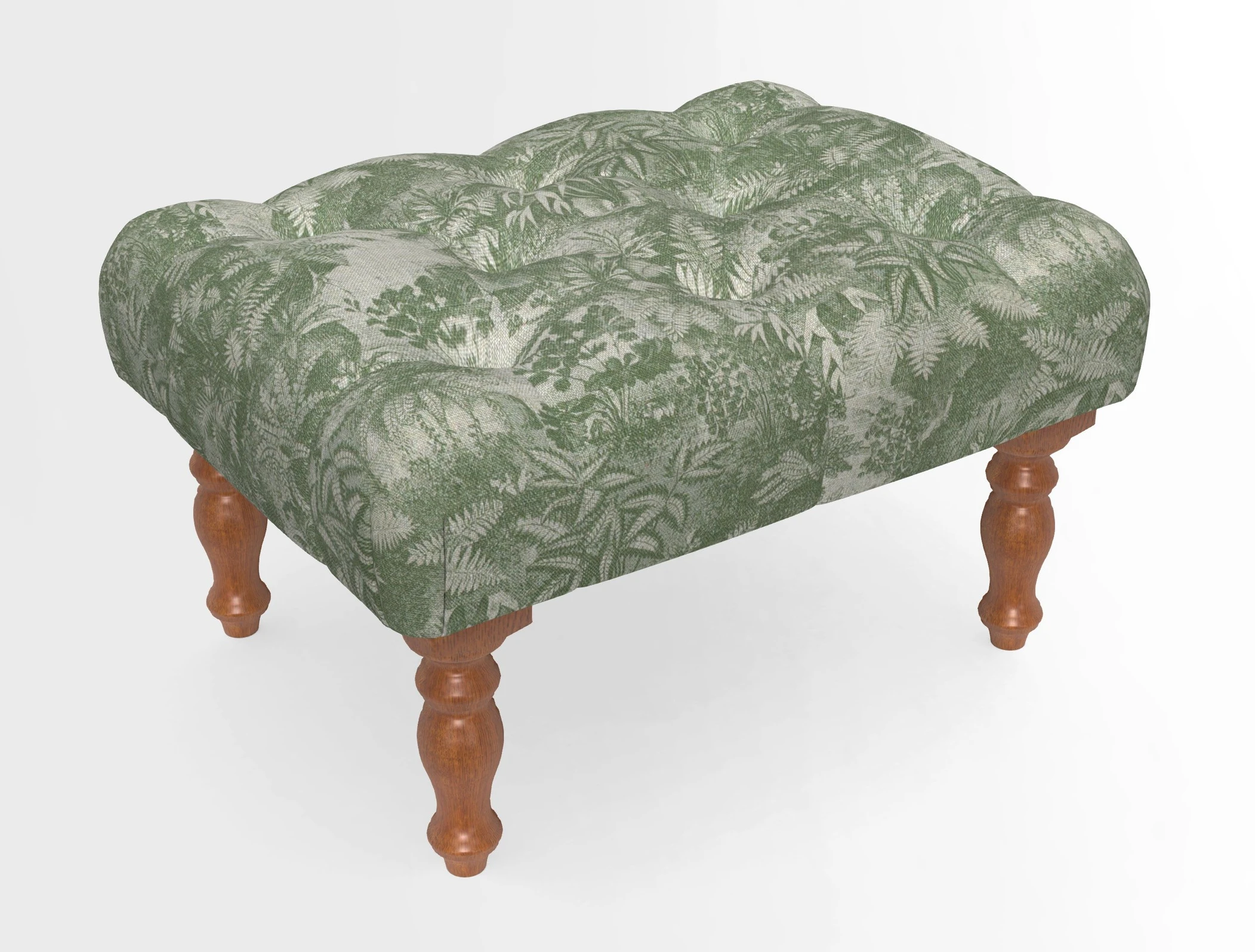 Chelsham Footstool in Two Tone Plain Biscuit