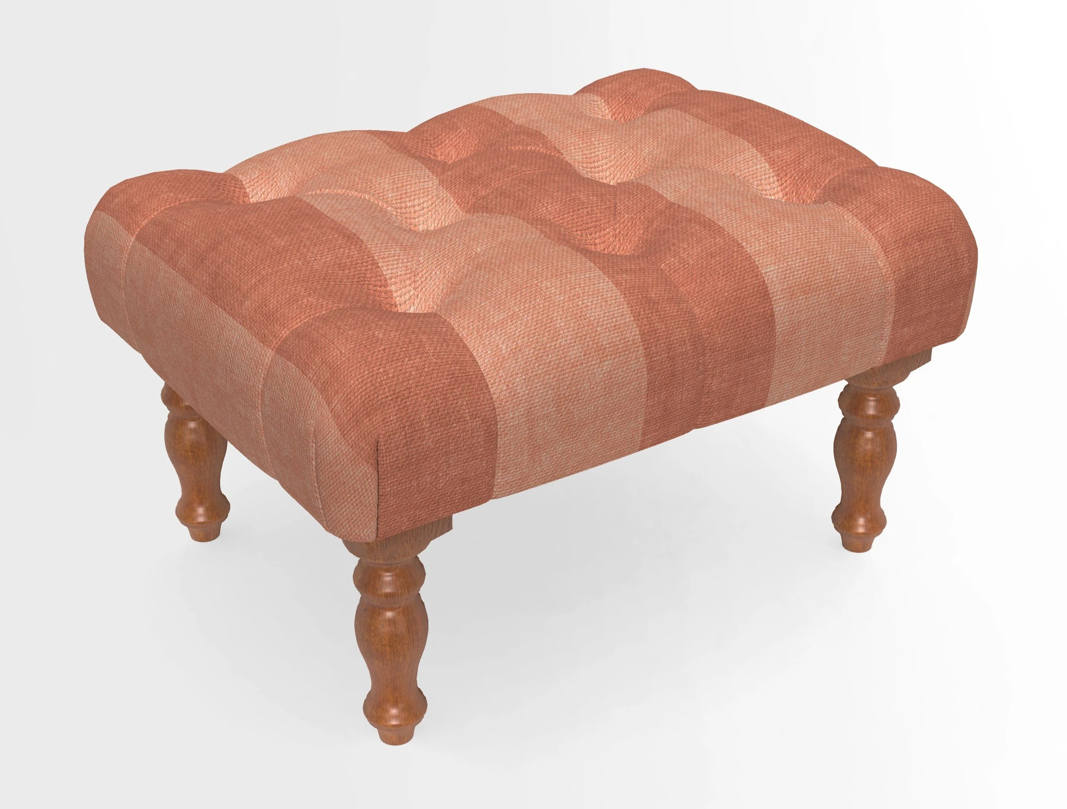 Chelsham Footstool in Two Tone Plain Biscuit