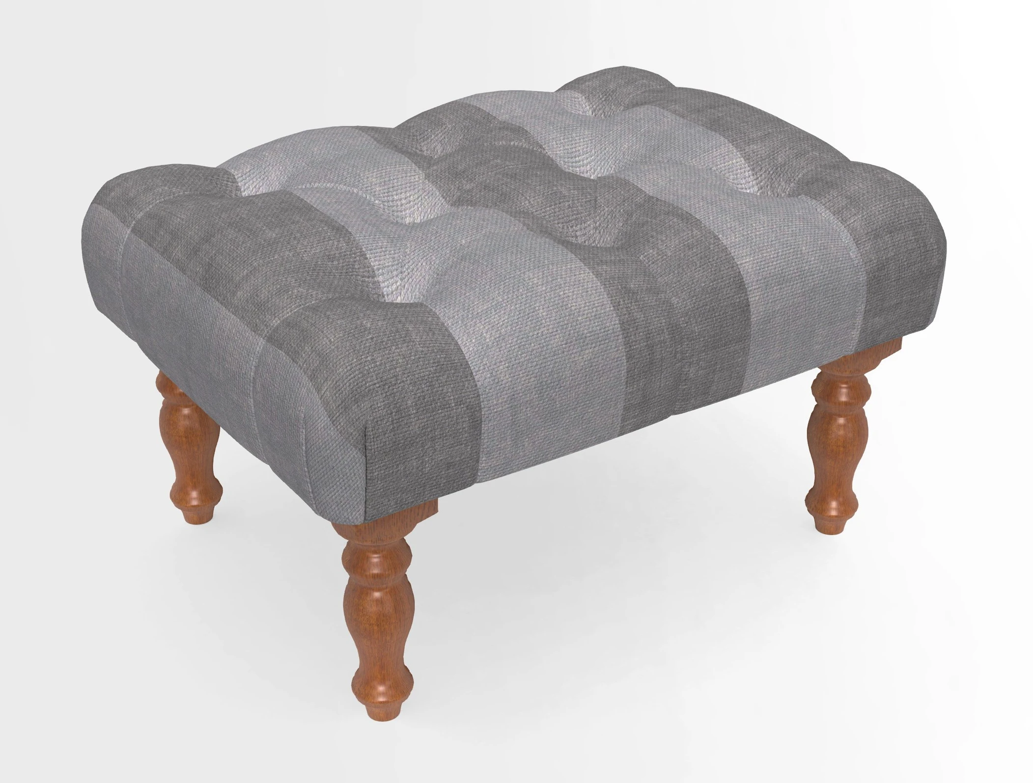 Chelsham Footstool in Two Tone Plain Biscuit