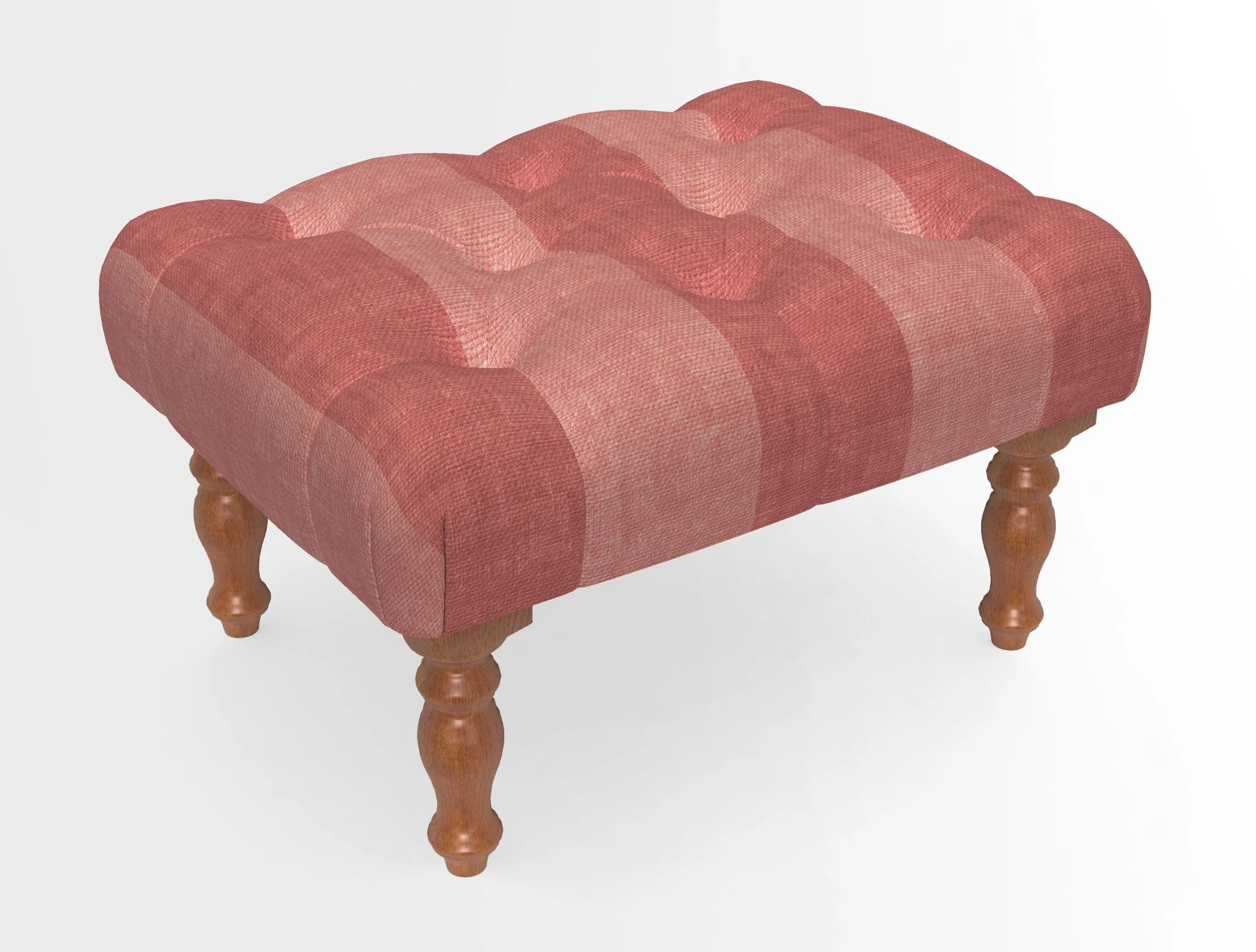 Chelsham Footstool in Two Tone Plain Biscuit