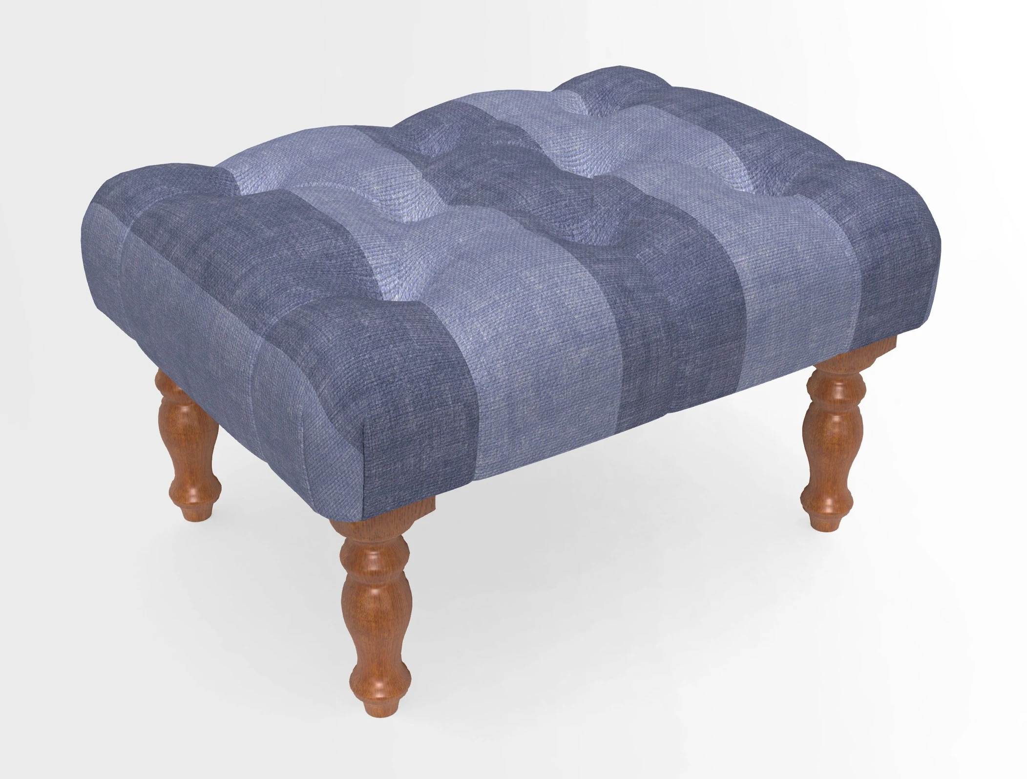 Chelsham Footstool in Two Tone Plain Biscuit