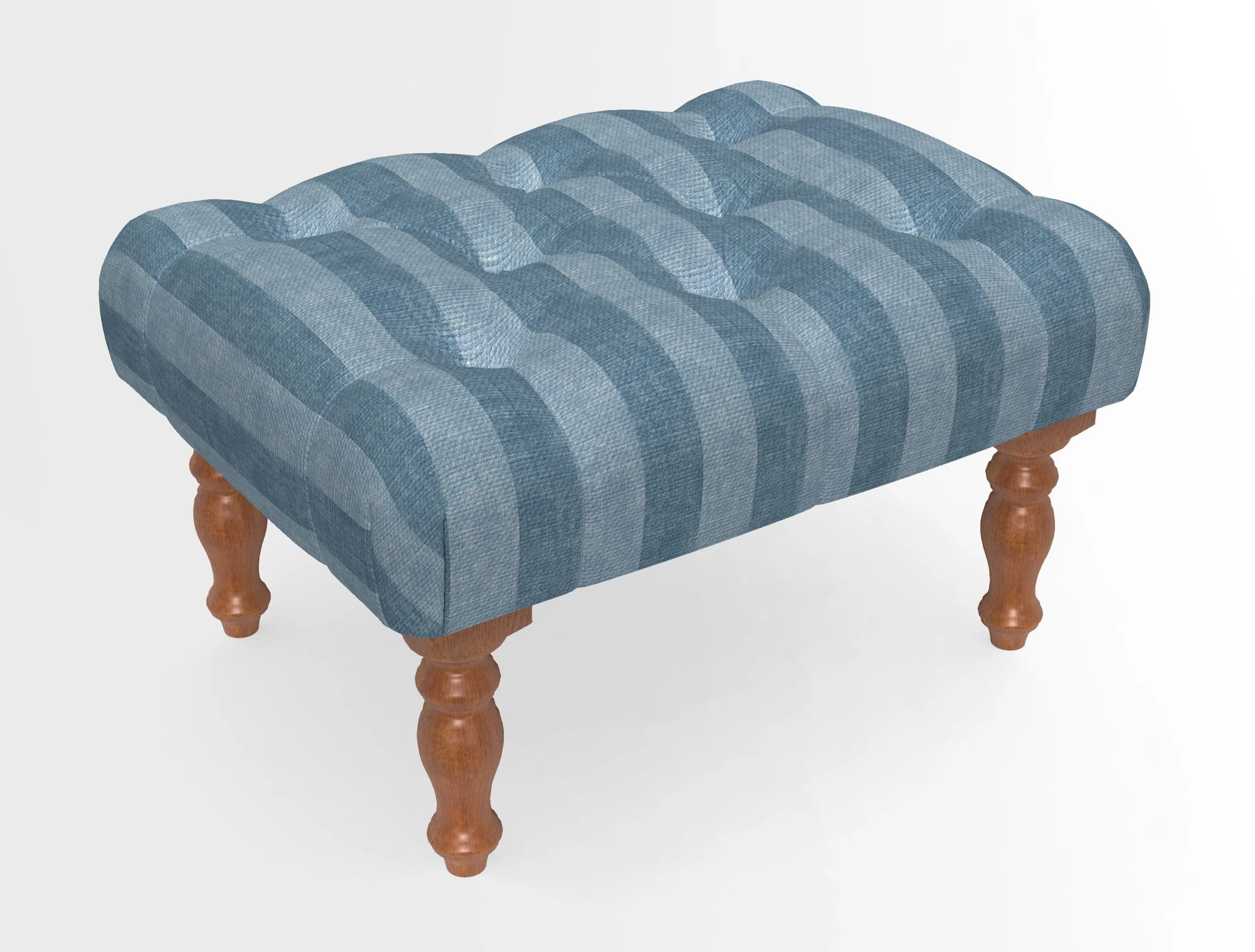 Chelsham Footstool in Two Tone Plain Biscuit