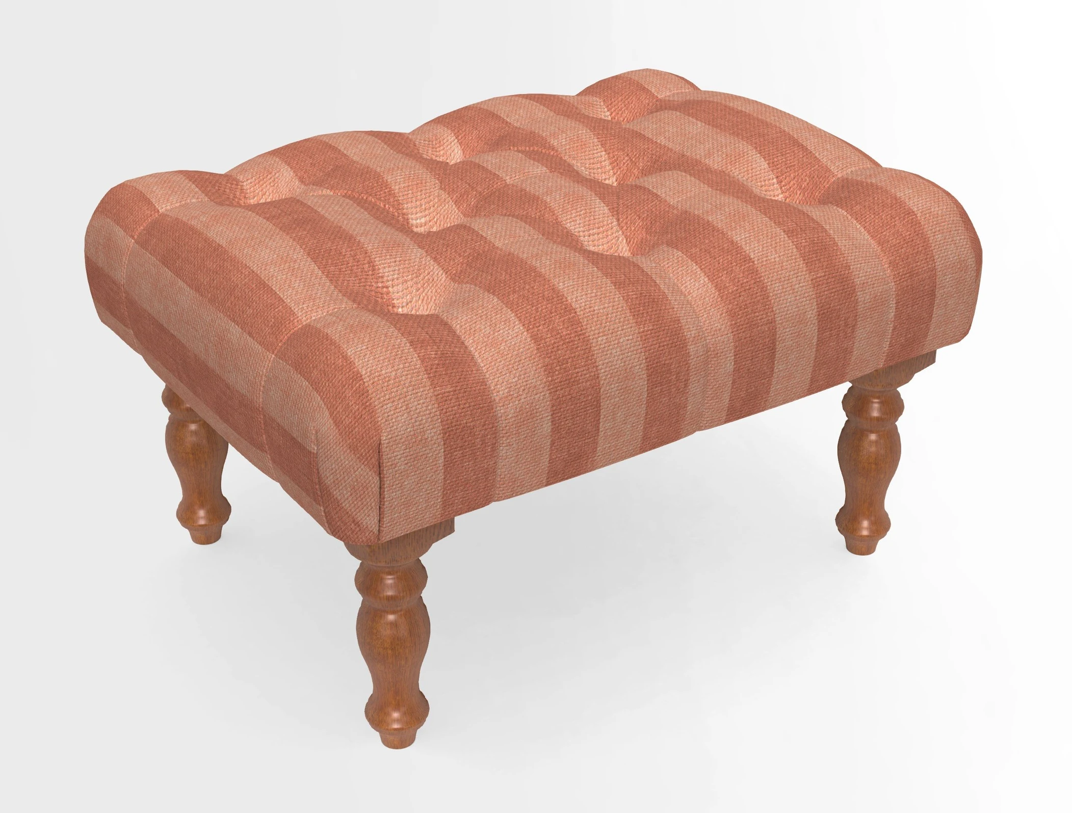 Chelsham Footstool in Two Tone Plain Biscuit