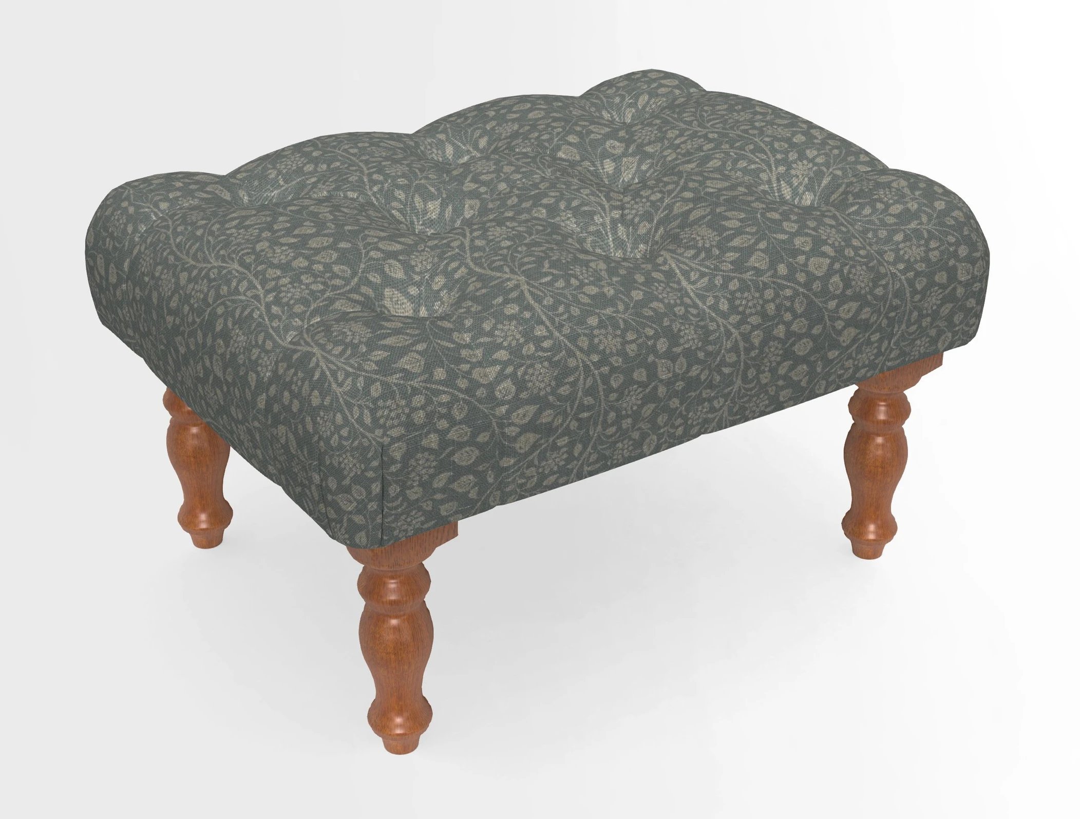 Chelsham Footstool in Two Tone Plain Biscuit