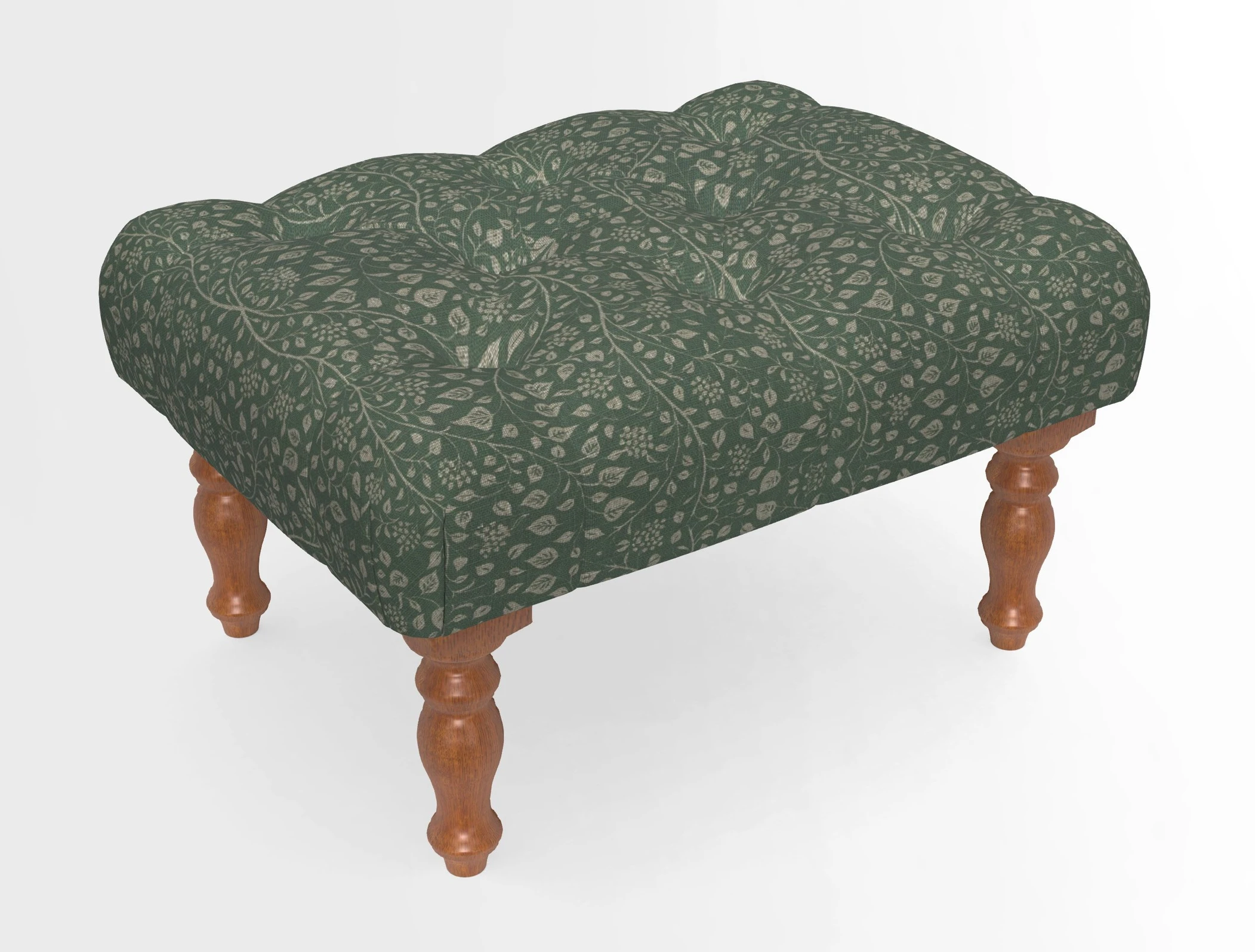 Chelsham Footstool in Two Tone Plain Biscuit